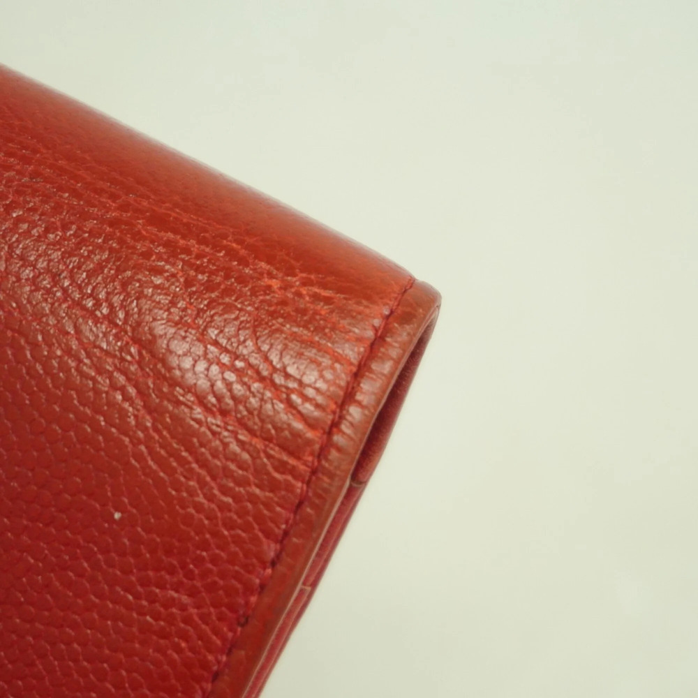 CHANEL Red Caviar Leather Wallet - Picture 7 of 9